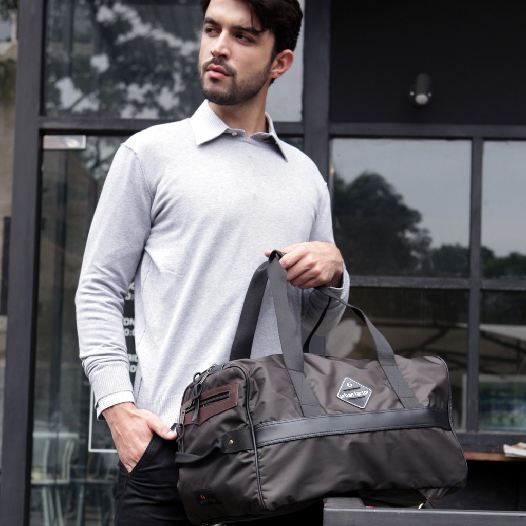 VACATION BROWN |Urban Factor x FORIND| Tas Ransel Punggung Ori Bag Pria Wanita Backpack Baru Gunung