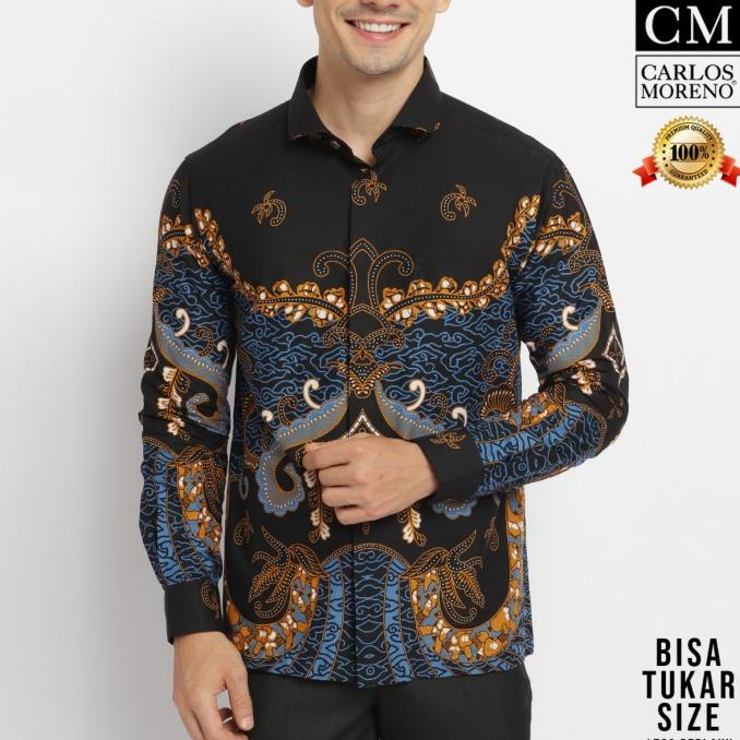 Carlos Moreno Kemeja Batik Pria - Bratadikara