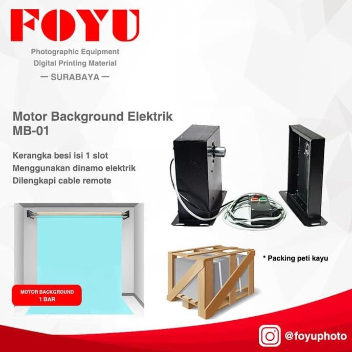 Motor Expander Background Elektrik Besi 1 Slot Bar Cable Remote MB-01