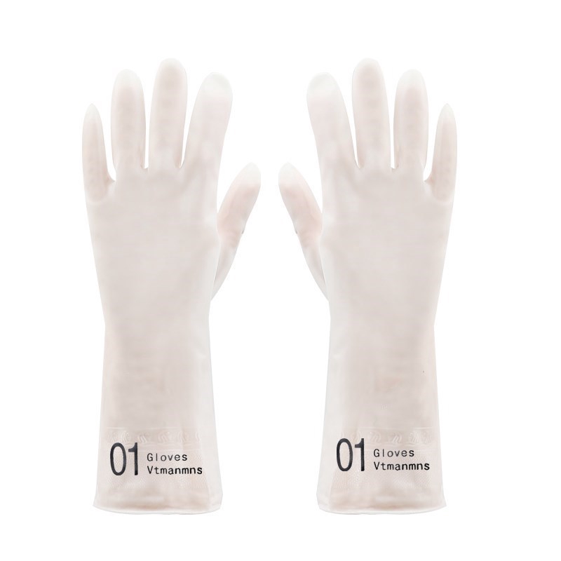 TOMUMUDA Sarung Tangan Karet Cuci Piring Dapur Rubber Cleaning Gloves Thin Waterproof Durable Gloves