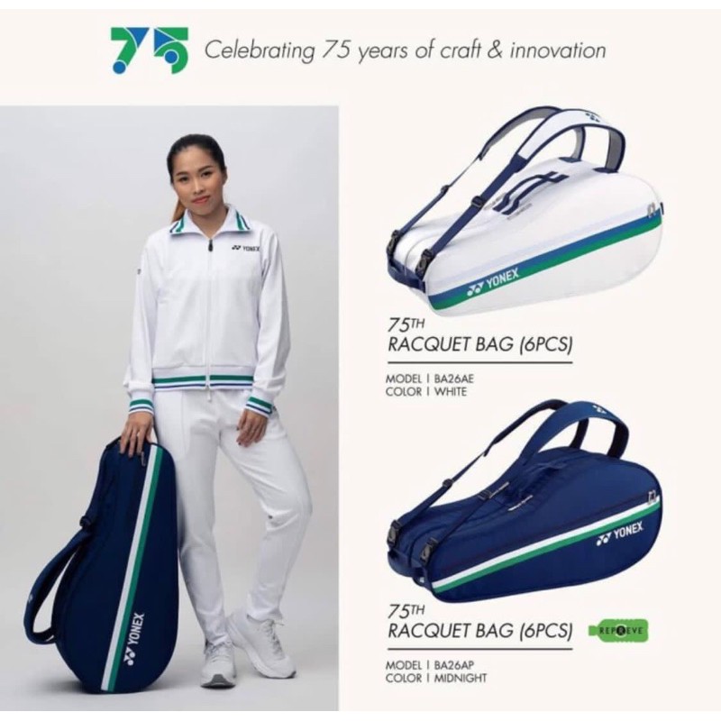 Tas Badminton Yonex BA26AEEX / 75TH Anniversary Racquet Bag Original