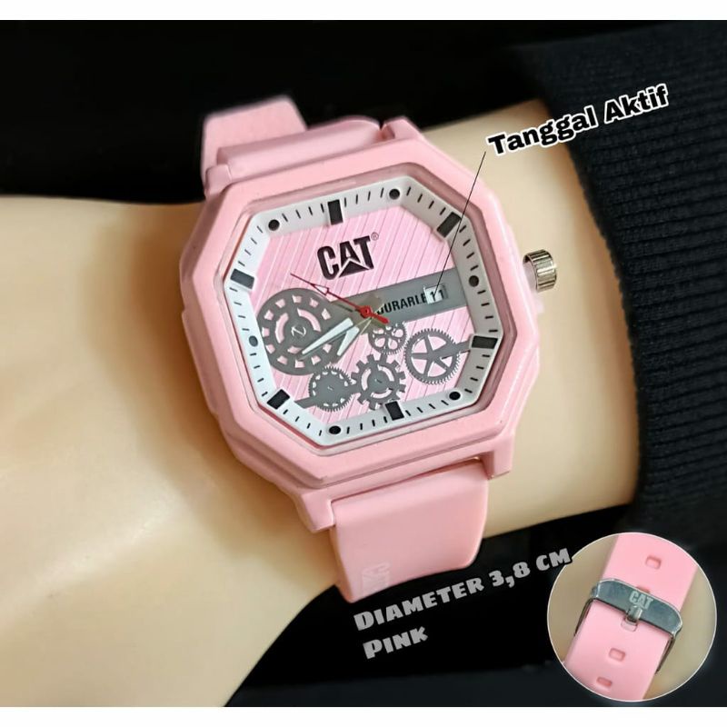 Jam Tangan CAT Terlaris Rubber Pria Terlaris Best Seller Bisa COD