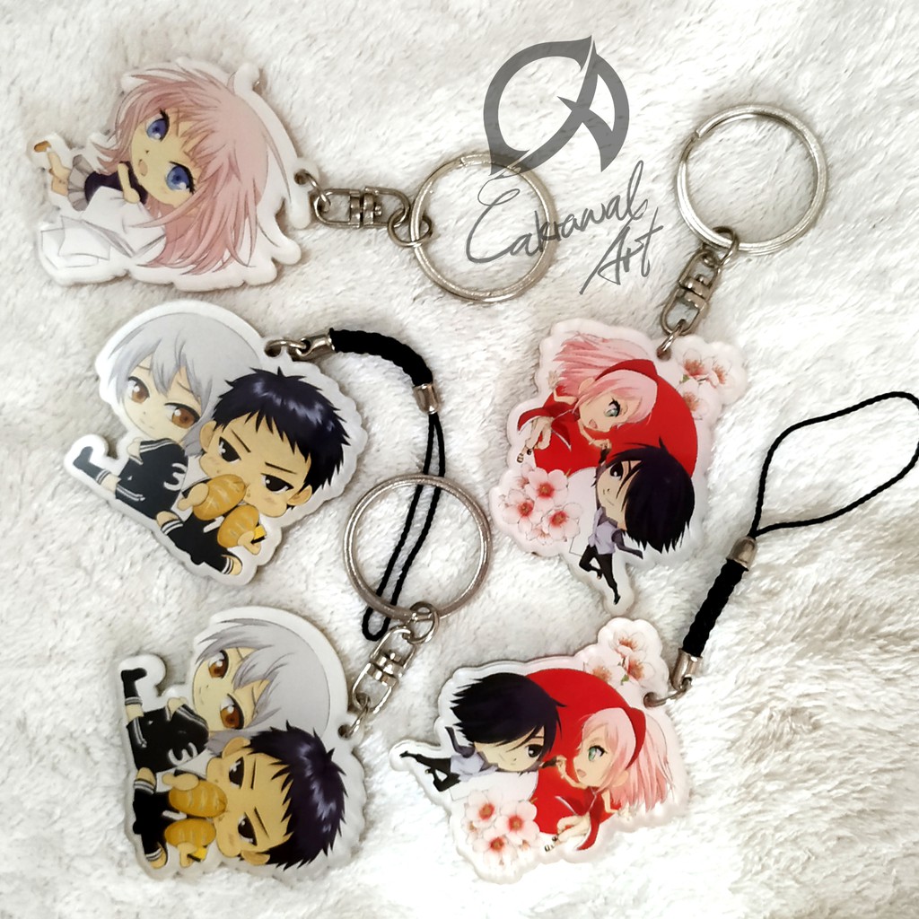 Keychain / Gantungan Kunci / Phone Strap Aklirik  [KECIL] Anime: SasuSaku (naruto), DAYS