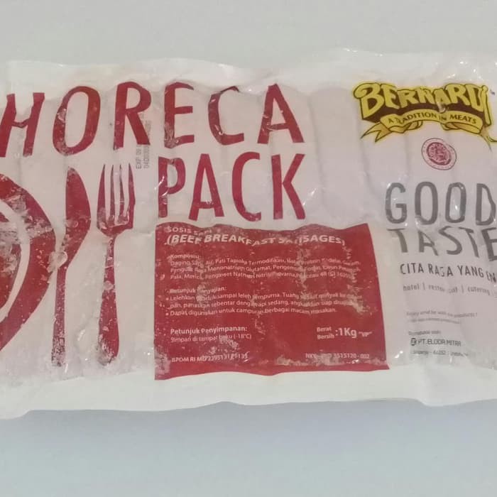 

BERNARDI Sosis Sapi (Beef Breakfast) 1 kg Horeca Value Pack