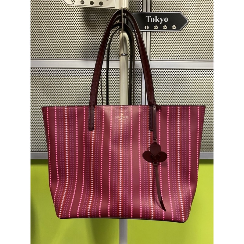 PRELOVED AUTHENTIC 100% KATE SPADE PINK LOVE SEASON TOTE BAG