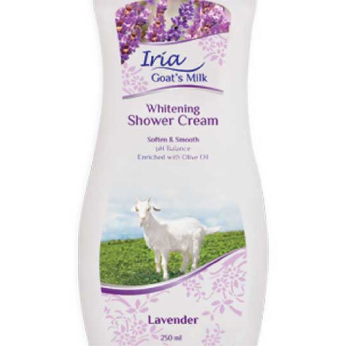 iria goat's milk shower cream lavender   250ml