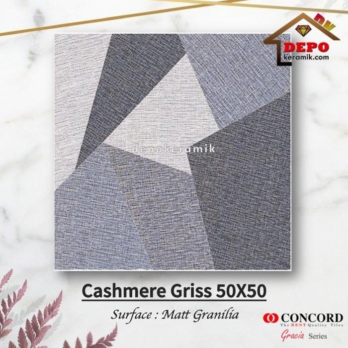 Concord Cashmere Griss 50x50 Kw1 Keramik Lantai Kasar Teras Garasi
