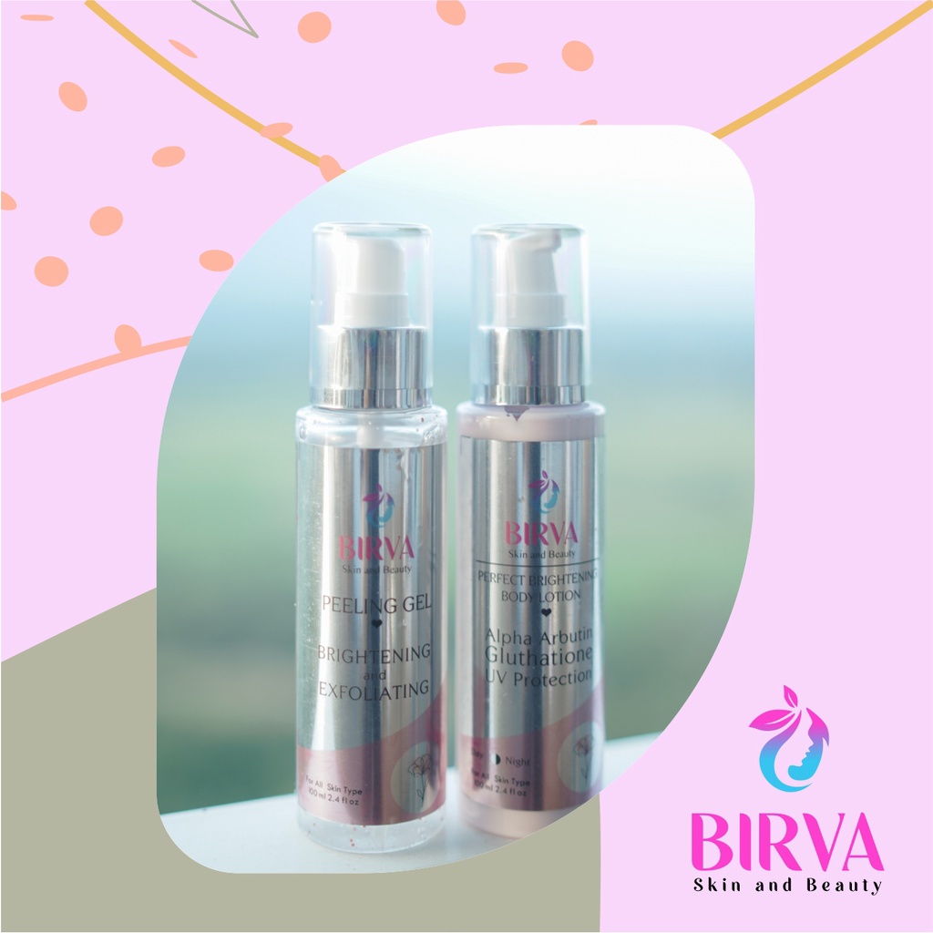 PROMO BIRVA LOTION PEELING GEL BRIGHTENING WHITENING LOTION