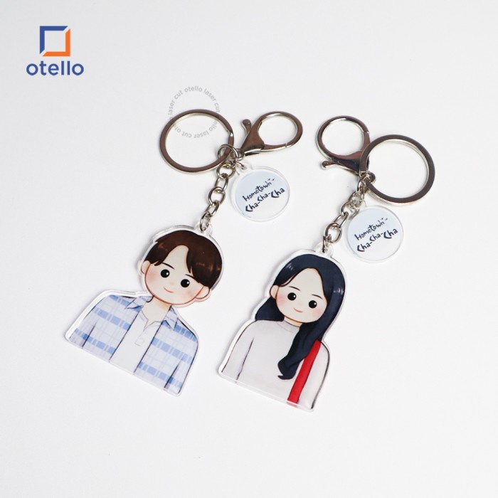 Pendant Keychain Hometown Cha Cha Cha Merch Ganci Acrylic Akrilik