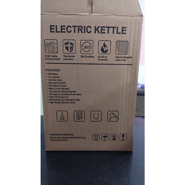 Teko Listrik 1,8 Liter Stainless Steel /  Electric Kettle 1,8 Liter / Thermos Listrik