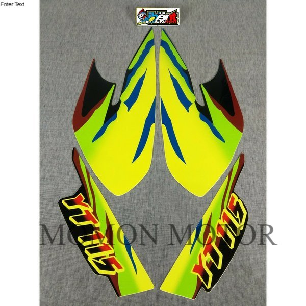 STICKER STRIPING LIS STANDAR  YAMAHA  YT115 YT 115 HIJAU