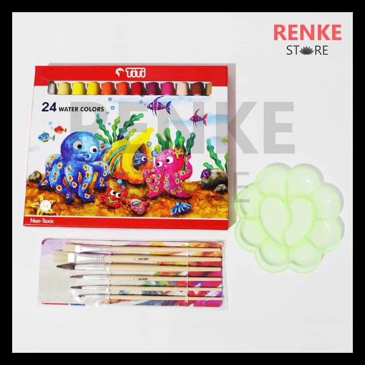 

BAYAR DITEMPAT PAKET GAMBAR LUKIS - CAT AIR TITI 24 KUAS PALET SET KODE 931