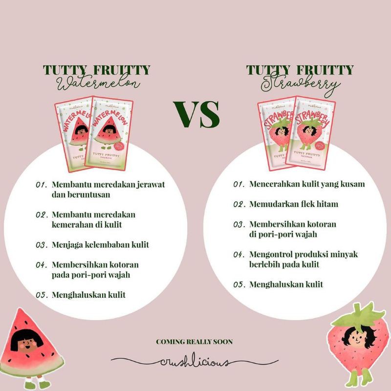 Crushlicious Overnight Glow Serum + Tutty Fuitty Face Mask