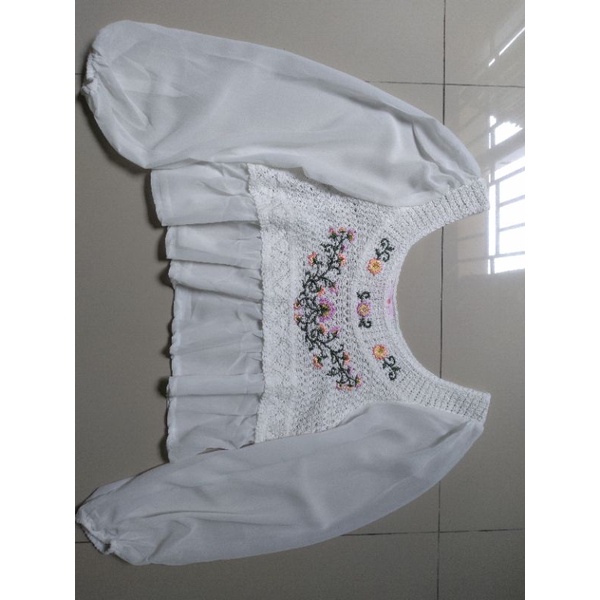 Mica blouse atasan korea baju korea crop top rajut korean style hijab obral 10 10