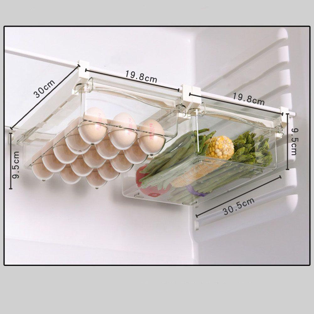 [Elegan] Wadah Penyimpanan Ukuran Kecil Desain Unik Plastik Egg Organizer Adjustable Organizer Box