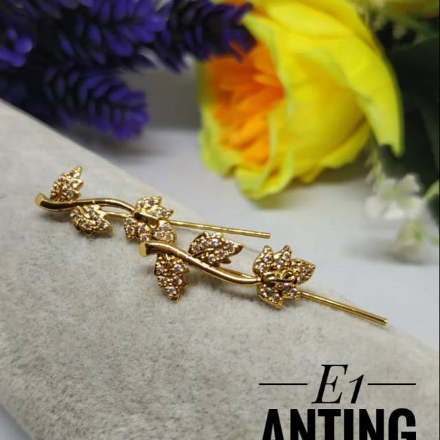 Xuping anting lapis emas 24k 2704f