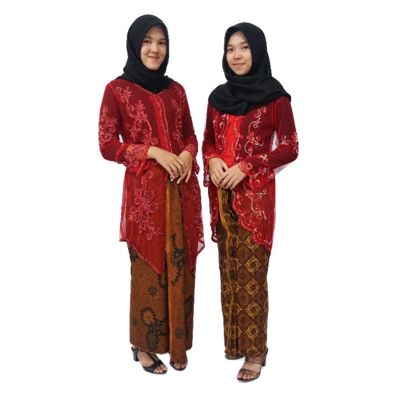 Kebaya Preloved Maroon F2