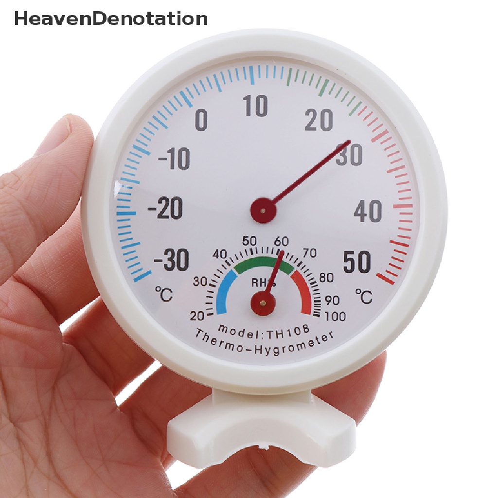 Termometer Higrometer Pengukur Suhu Kelembaban Mini Untuk Indoor Outdoor