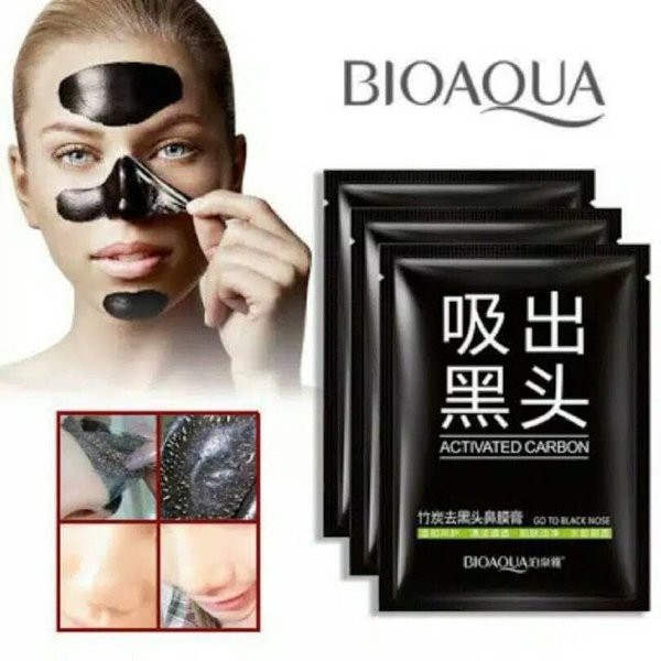 Bioaqua Black Mask Remove Blackhead Masker Hitam Bio Aqua Sachet Shopee Indonesia