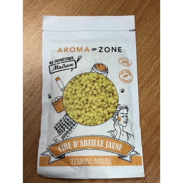 Organic Yellow Beeswax Pastilles. 30 gram. Aromazone