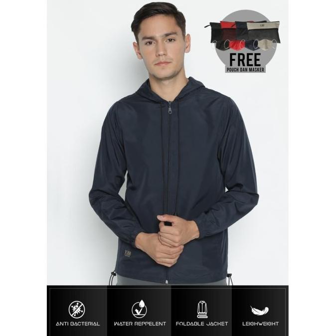 Jobb Active Salvo Jaket Unisex Anti Bacterial Regular Fit Navy