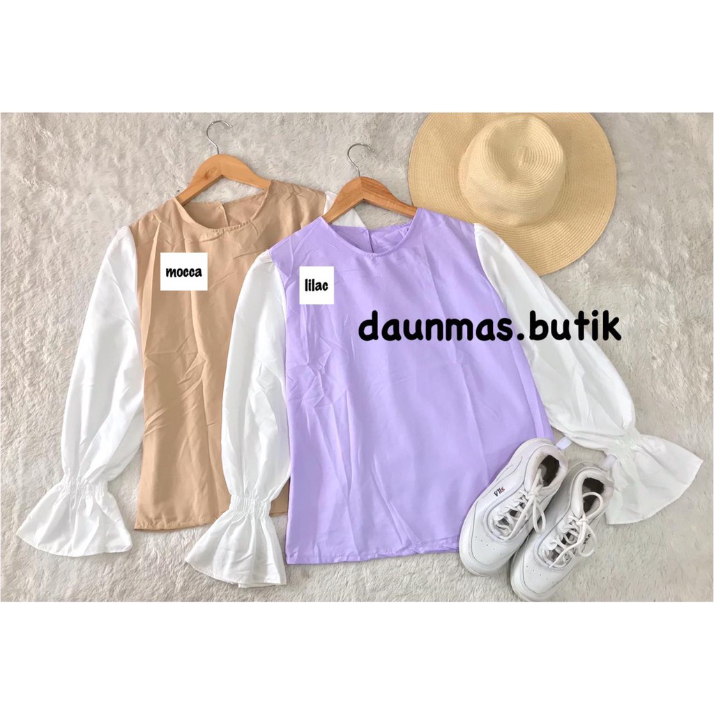 1KG MUAT 5PCS | SILMI BLOUSE BALON BASIC TOP HITS SELEBGRAM FASHION OOTD WANITA MASA KINI