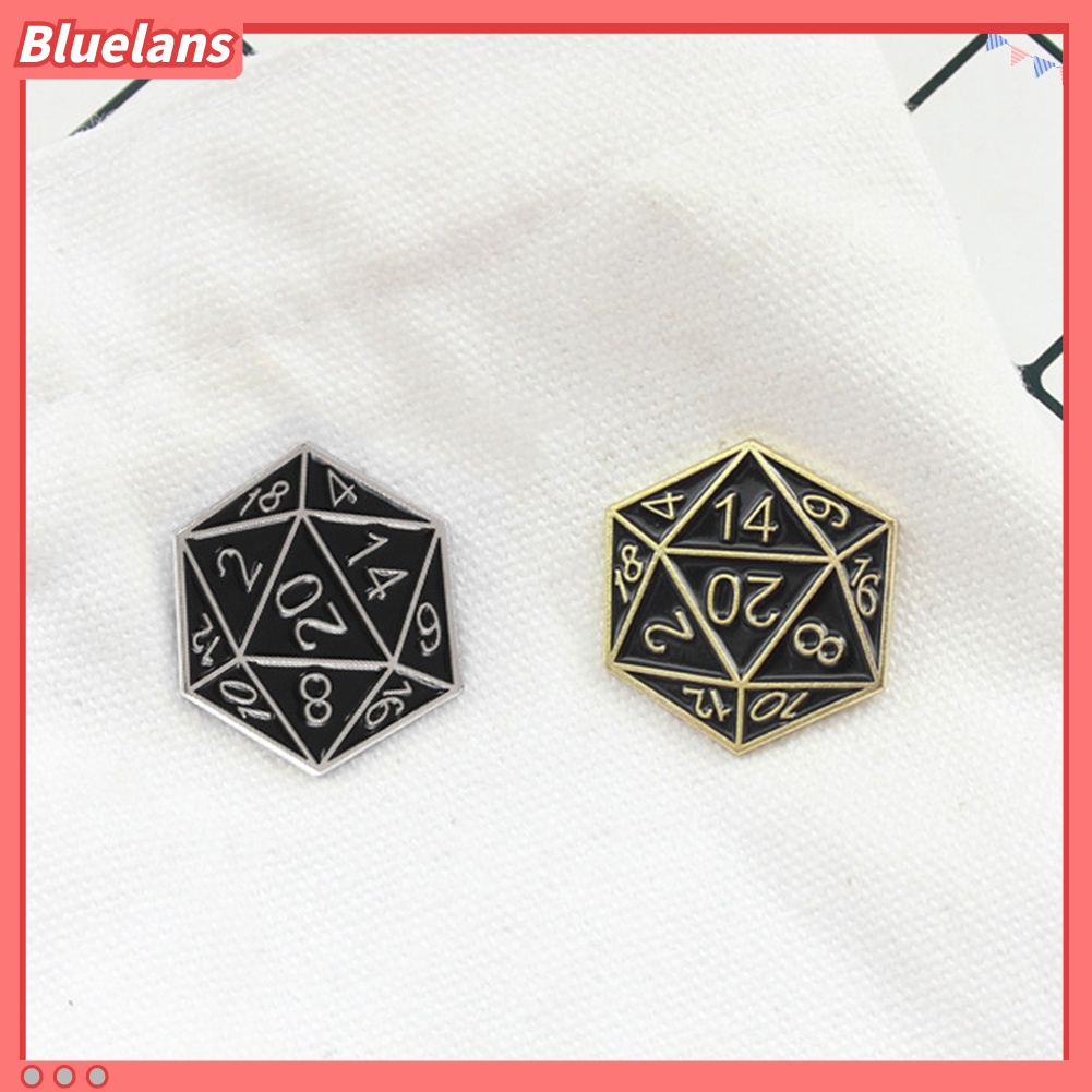 Bros Pin Enamel Bentuk Dadu Untuk Unisex