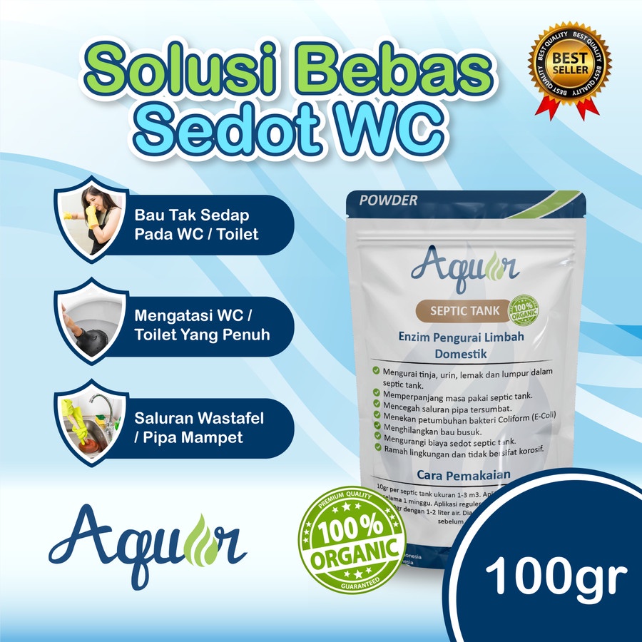 Obat Wc Penuh Penguras Tinja Tanpa Sedot WC AQUAR