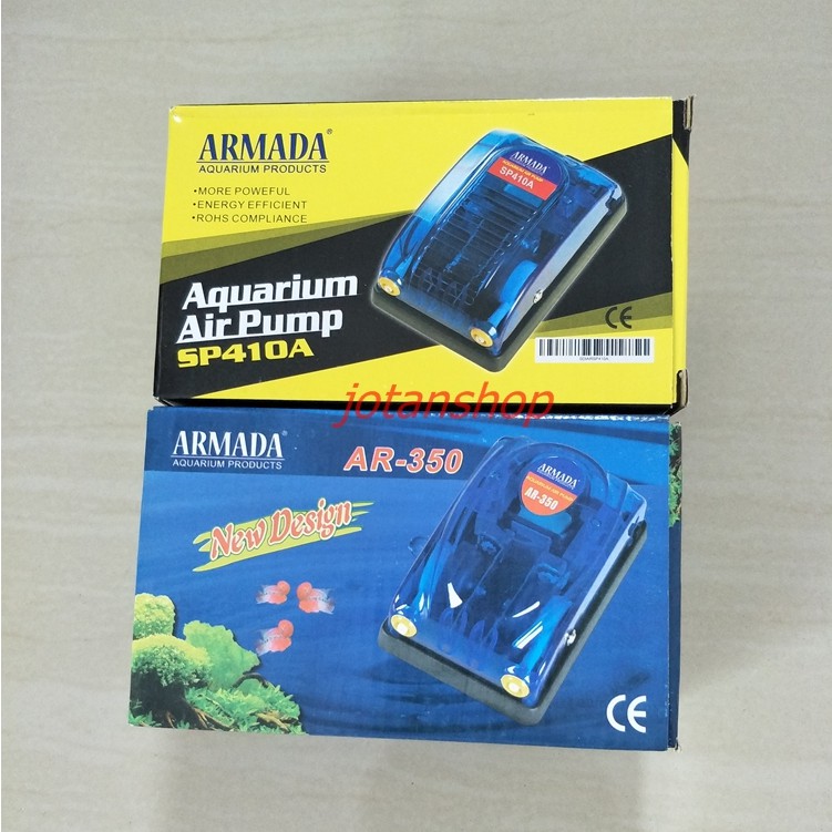 ARMADA 2 lubang lobang Output Mesin Pompa Aquarium Aquascape Aerator Gelembung Udara