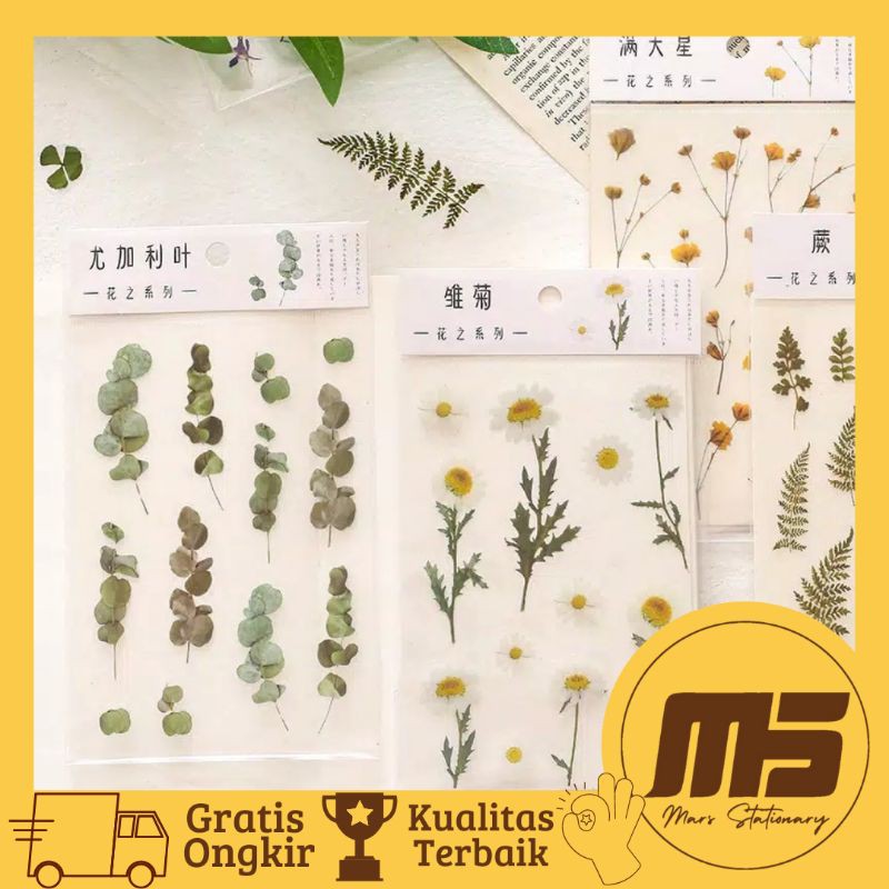 

Sticker Flower Transparant | Stiker Bunga Aesthetic Transparan | Sticker Deco | Bujo Scrapbook