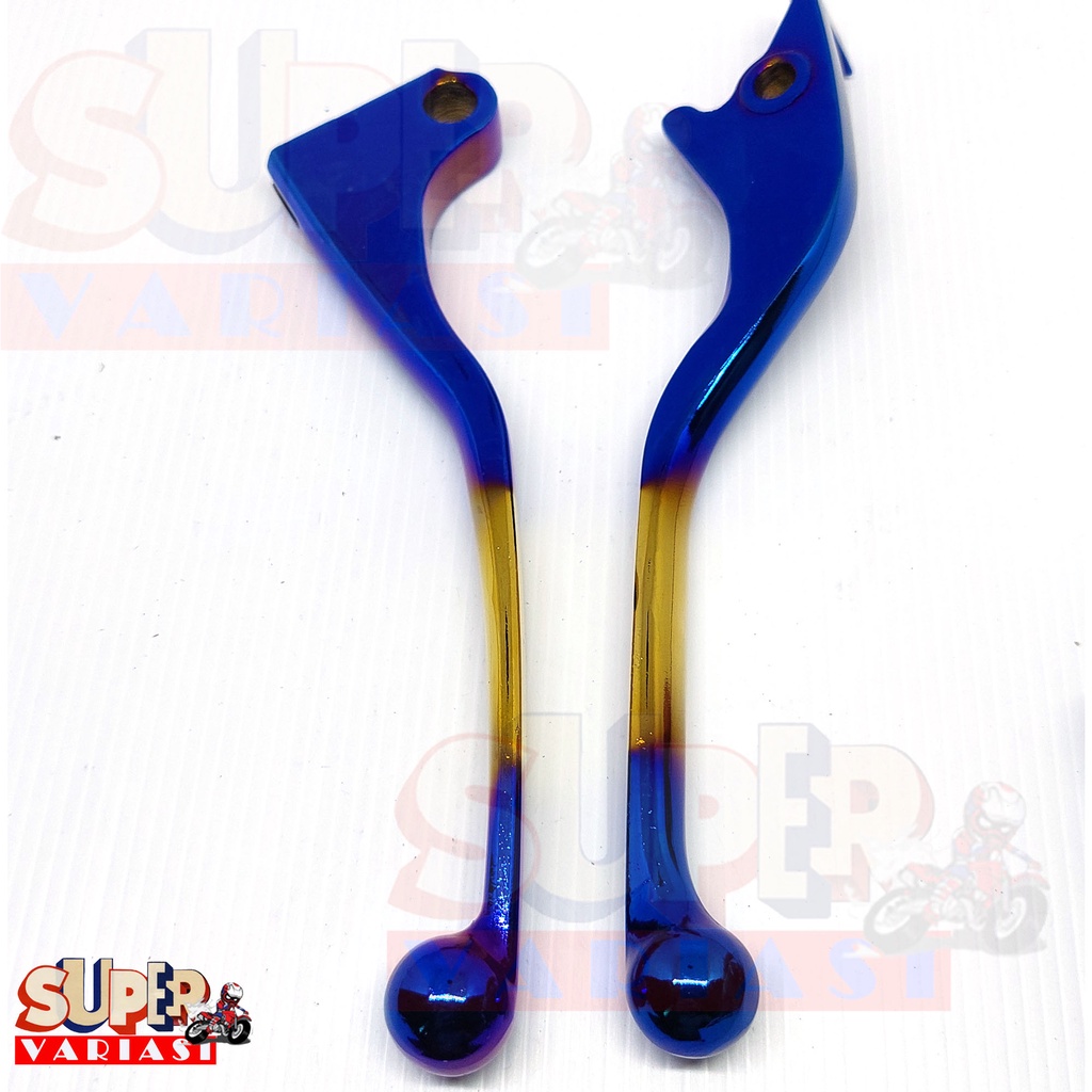 Handle Rem twotone dan chrome Kopling Variasi  Tiger , sonic , CB150 , CBR ,CBR 150R, Satria Fu , Verza , GL pro