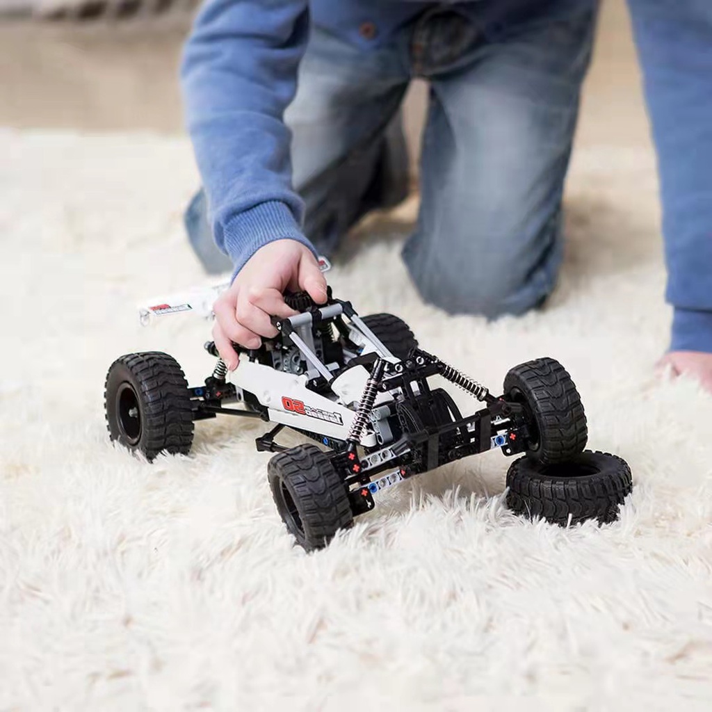 Xiaomi Mainan Edukasi Anak model Rakitan Balok Bangunan Proyek desert racing onebot mixer excavator