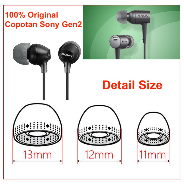 Original Sony Hybrid Isolation Eartips 2nd Gen