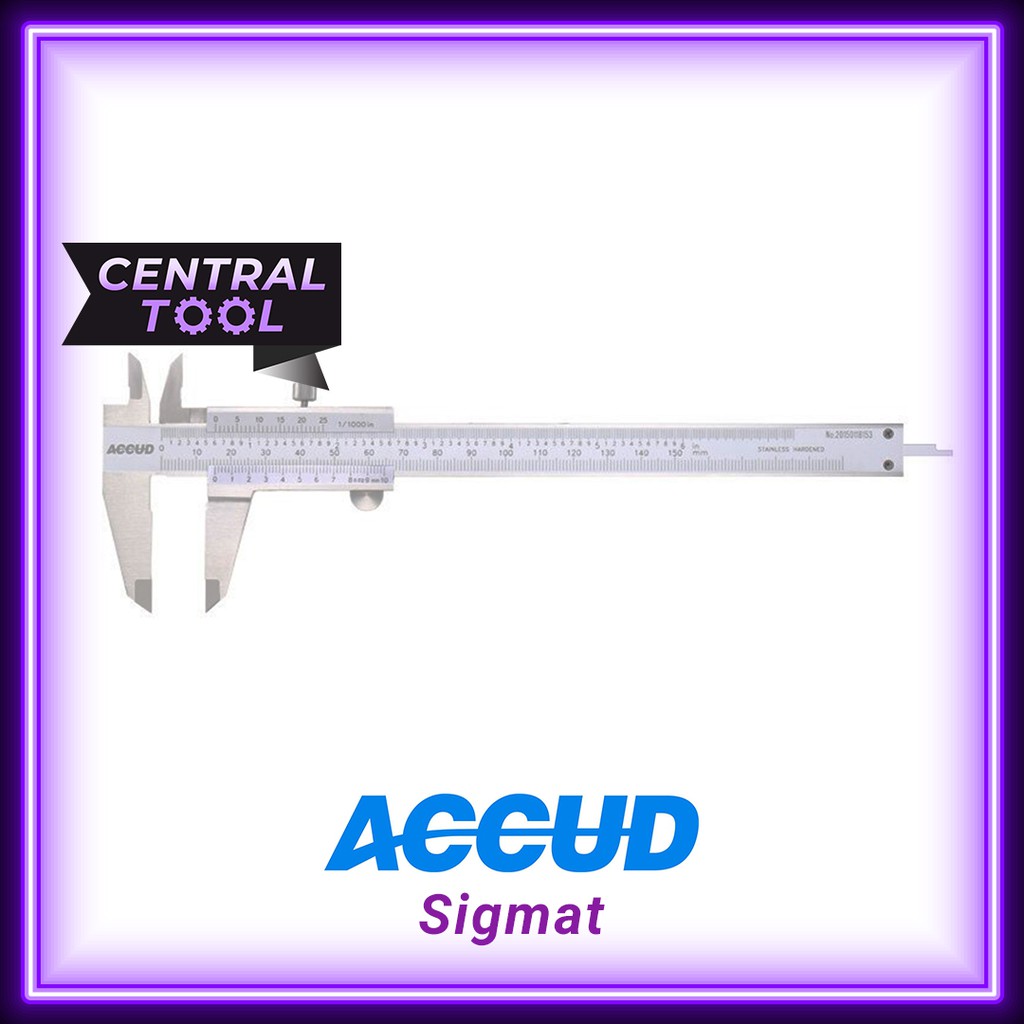 Sikmat ACCUD 12 Inch Jangka Sorong Vernier Caliper 12"