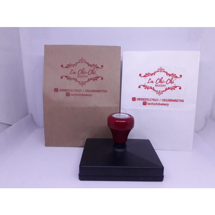

(TERLARIS) Jual Stempel Flash Paperbag Kardus Makanan Kotak Makanan Paper Bag