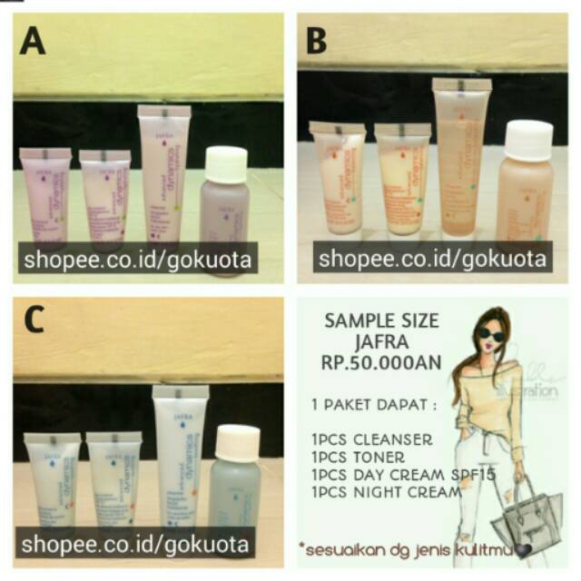 SAMPLE SIZE JAFRA MINI | SKINCARE JAFRA | ORIGINAL 100%