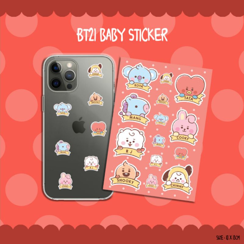 STICKER BT21 GRUP/STICKER HP BT21 BTS