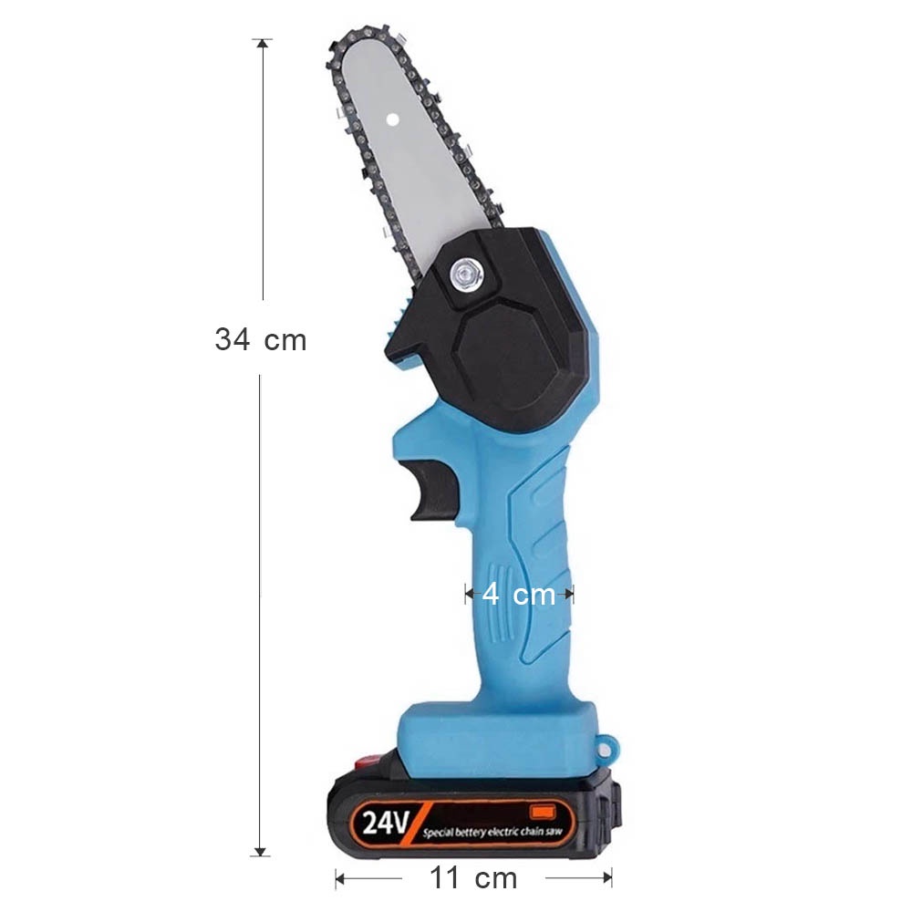 Alat Gergaji Tangan Mini Bisa Dicas Cocok Potong Dahan, Triplek, Dan Bahan Kayu Lainnya Mini Electric Chainsaw G24V