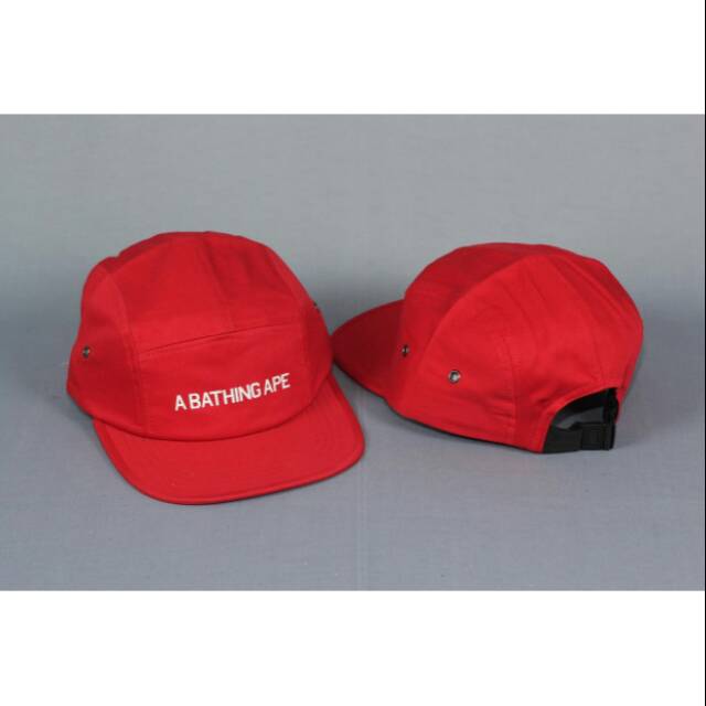 Topi 5 panel a bhating ape red