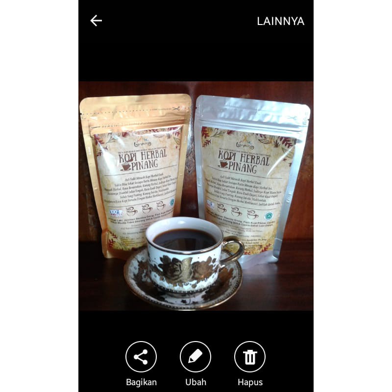 

KOPI HERBAL PINANG netto 1 kg