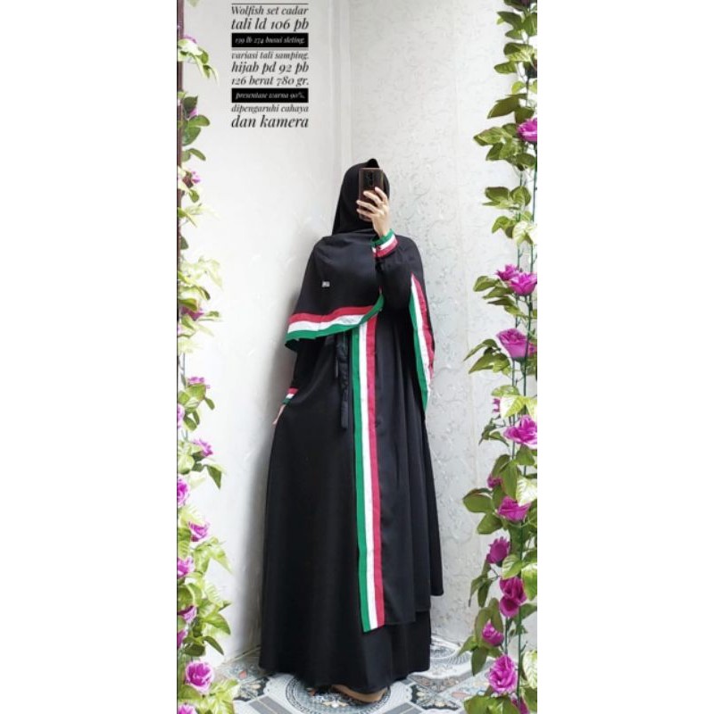gamis palestin//Gamis cadar //SET CADAR PREMIUM