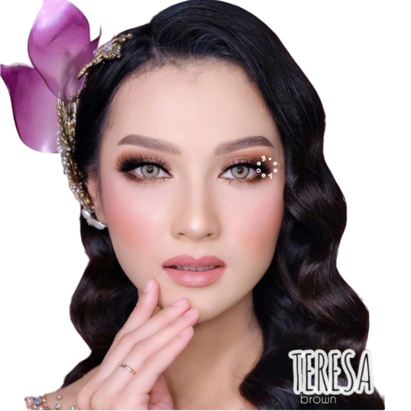 GEOEYES - Softlens Teresa for Wedding - Soflen Warna Gray Blue Brown