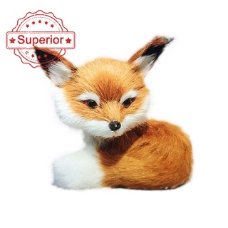 Cute Simulation Fox Plush Toy Imitations Furs Yellow Fox Doll Gift homeBetterBIN 
