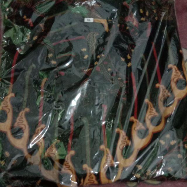 Bswart Batik Hrb026 Kenongo Hem Pendek Padi Pekalongan M L Xl Batik
