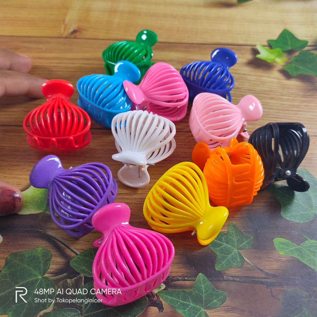 Jepit Rambut Mini Bahan Plastik untuk Perempuan Tokopelanginicer