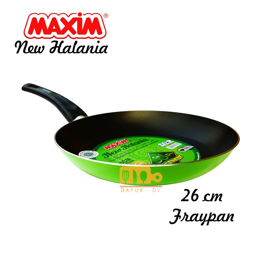 Maxim wajan halania frypan 26 cm HALAL CERTIFIED Teflon Non-Stick Coated