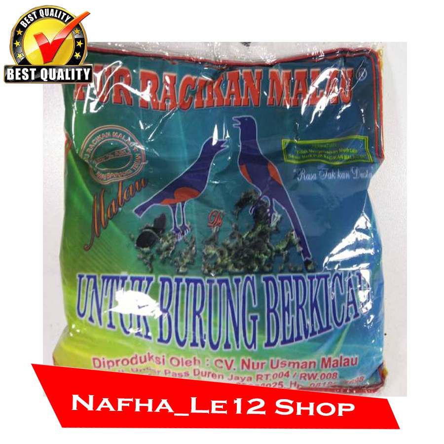 MURAH PUR RACIKAN MALAU VOER HALUS PAKAN BURUNG PLECI CIBLEK CIPO PRENJAK DLL 250 GRAM