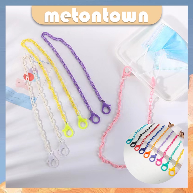 Kalung Rantai Masker Warna Warni / Konektor Masker - Strap Masker / Pengait Tali Masker / Rantai Kalung/Rantai Gantung Kacamata