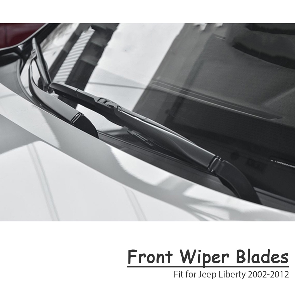 1 Set Karet Wiper Depan Mobil Untuk Jeep Liberty KJ KK 2002-2012
