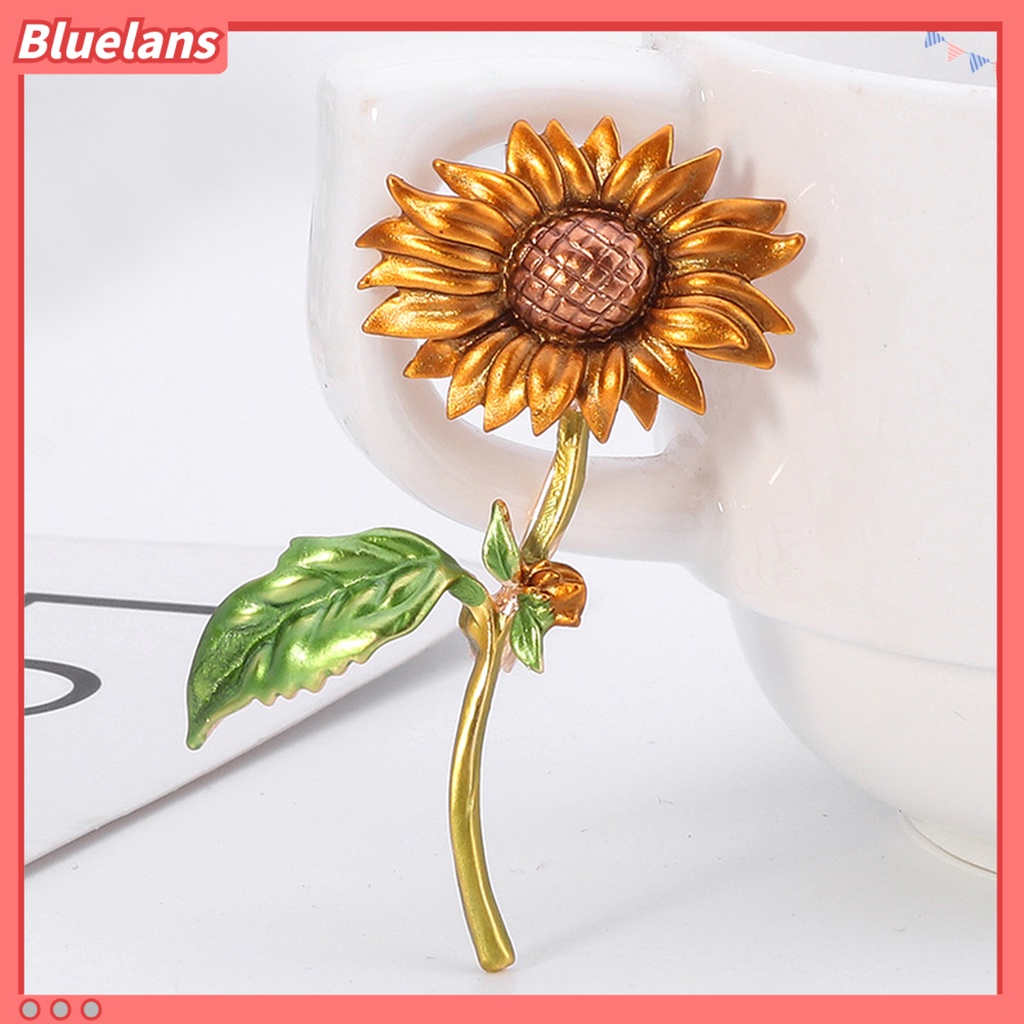 Bluelans Summer Style Sunflower Shape Jewelry Gift Creative Brooch Pin